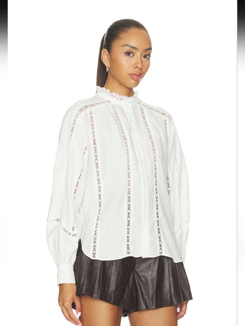 Edith Top in Off White - Picture 4 of 5